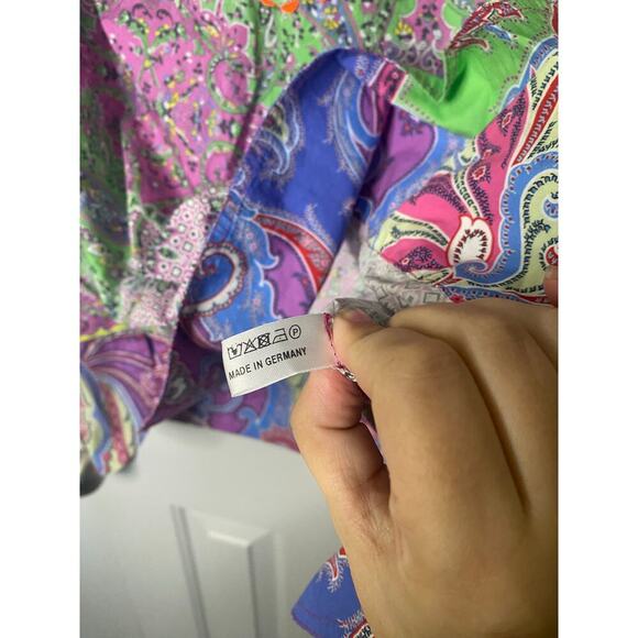 Maison Common Paisley Printed Tunic Top Size 42 - Picture 6 of 11